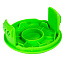 Крышка головки триммера пластиковая зеленая Greenworks, 68 мм
