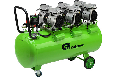 Компрессор безмаслянный малошумный МБ 2250/100 Сибртех