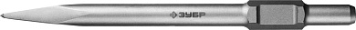 Зубило пикообразное ЗУБР 400 мм, HEX 30