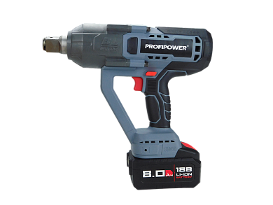 Аккумуляторный гайковерт ProfiPower T-2500N (Li-ion-1шт, 8.0Ач, 2500Нм, З/У, в кейсе)