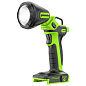 Рабочий LED-фонарь 2-в-1 Greenworks G24UL, 24V, макс. 650 Лм, 2 плафона, магнит, скоба, без АКБ и ЗУ