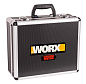 Дрель-шуруповерт ударная аккумуляторная WORX WX367.1, бесщеточная, 2Ач х2, ЗУ 2А, алюминиевый кейс, 