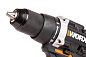 Дрель-шуруповерт аккумуляторная бесщёточная WORX WX102.9, 20В, 60Нм, без АКБ и ЗУ