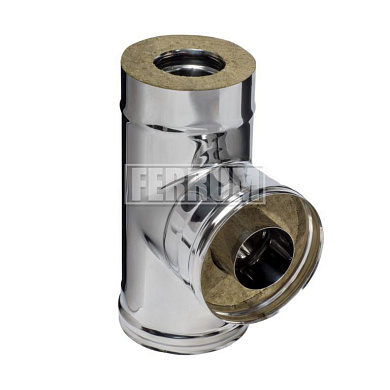 Сэндвич-тройник 90° (430/0,8мм + нерж.) D 200х280 Ferrum