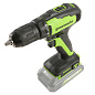 Дрель-шуруповерт акк. Greenworks GD24DD35K2, 24V,б/щет,0-380/0-1450 об/мин, 29/35Нм, 1х2Ач,ЗУ, короб