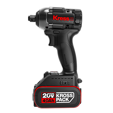 Гайковерт аккумуляторный ударный бесщеточный KRESS KU272.9, 20В, 400Нм, без АКБ и ЗУ