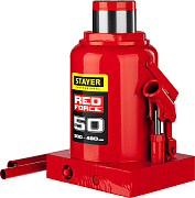 Домкрат гидравлический бутылочный STAYER RED FORCE 50т 300-480мм