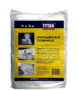 Пленка укрывная 4м*5м 5 микрон прозрач Tytan Professional