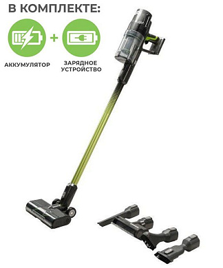 Пылесос вертикальный аккумуляторный Greenworks 24V G24SVK4 с АКБ 4 Ач и ЗУ, арт. 4700607UB