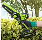 Цепная мини пила аккумуляторная Greenworks GD24CSMNX, 24V, 15см, бесщеточная, c 1хАКБ 2Ач и ЗУ