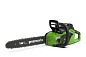 Цепная пила аккумуляторная Greenworks GD40CS18, 40V, 40 см, бесщет,  до 1,8 КВт, с 1хАКБ 4Ач и ЗУ