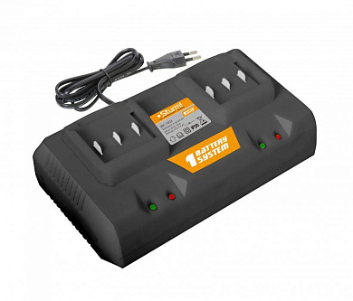 SBC1822 зарядное устройство Sturm! 1BatterySystem 18 В, 2 x 4 А для двух батарей