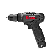 Дрель-шуруповерт аккумуляторная KRESS, KU201.2, 12В, 2 Ач x2, сумка