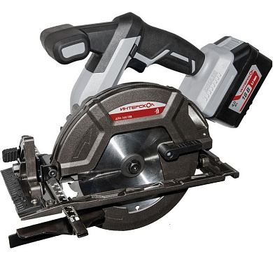 Аккумуляторная дисковая пила ИНТЕРСКОЛ ДПА-165/18В (бесщ.) АКБ 1*4Ач, ЗУ