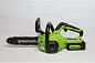 Цепная пила аккумуляторная Greenworks G24CS25K2, 24V, 25см, c 1хАКБ 2Ач и ЗУ (2007707UA)