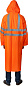 Плащ-дождевик ЗУБР 11617-52, сигнальный цвет, нейлоновый на молнии, размер 52-54