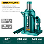 Домкрат бутылочный гидравлический, KRAFT BODY KRAFTOOL KRAFT-LIFT 32т, 255-405мм