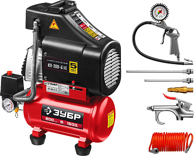 Компрессор воздушный КП-200-6 Н6 ЗУБР серия «МАСТЕР»
