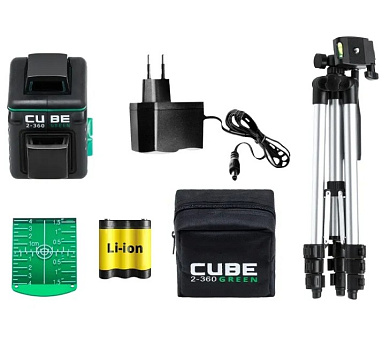 Лазерный уровень ADA CUBE 2-360 GREEN Professional Edition