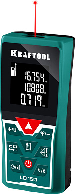 Дальномер ″LD-150″ лазерный, дальность 5см - 150м, точность 1,5 мм, KRAFTOOL 34767