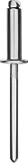 Нержавеющие заклепки Inox, 4.0 х 12 мм, 1000 шт, Kraftool