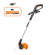 Триммер аккумуляторный WORX WG157E, 25 см, 20В, 1*1,5 Ач и ЗУ