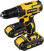 Дрель-шуруповерт CD-200-2 STEHER V1, 20 В, 40 Н·м, 2 АКБ (2 А·ч) кейс