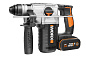 Перфоратор аккумуляторный WORX WX392, 20В, 4 Ач x2, кейс