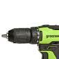 Дрель-шуруповерт акк. Greenworks GD24DD35K2, 24V,б/щет,0-380/0-1450 об/мин, 29/35Нм, 1х2Ач,ЗУ, короб