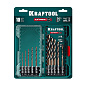 Набор сверл по металлу для винтовёртов и шуруповертов IMPACT READY KRAFTOOL НЕХ-1/4″, 10 шт 
