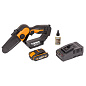 Пила аккумуляторная WORX WG324E , 20В, 2 Ач x1, ЗУ 2А