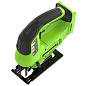 Лобзик акк. Greenworks GD24JS90, 24V, б/щет, 90 мм,0-3000/мин,4 ст.маятник,LED,1х2Ач,ЗУ