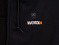 Куртка с подогревом WORX, модель  WA4660, цвет черный, размер S