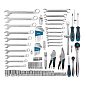 Набор инструментов, 1/4", 1/2", CrV, 120 зубьев, 78 предметов Gross