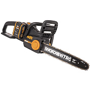 Цепная пила аккумуляторная WORX NITRO WG385, 40В, 40см, бесщеточная,  4,0Ачх2, ЗУ 2А, коробка