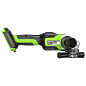 Угловая шлифовальная машина акк. Greenworks GD24AG, 24V, б/щет, 125 мм, 10500 об/мин,1x8Ач,ЗУ