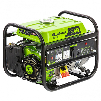 Генератор бензиновый БС-1200 Сибртех