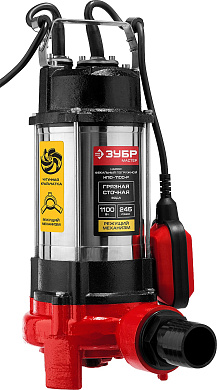 Фекальный насос с режущим механизмом ЗУБР, 1100 Вт НПФ-1100-Р