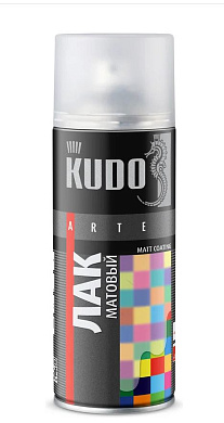 Лак-спрей акрил матовый универсальный 520мл KUDO 