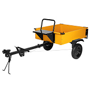 Прицеп для мотоблока TT-500 оцинк., груз. 500 кг, рег. сцепка, колеса 4.00-10 Denzel