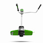 Триммер аккумуляторный Greenworks GD60BCB, 60V, 40 см, бесщ, с велосипедной ручкой, без АКБ и ЗУ