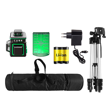 Лазерный уровень ADA CUBE 3-360 GREEN Professional Edition