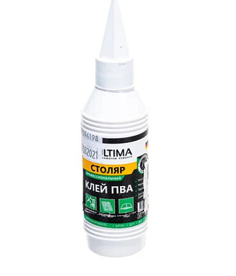 Клей ПВА ULTIMA СТОЛЯР флакон 0,08 кг ULTSTL008