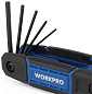 Набор шестигранных ключей складной 8шт WP222028 WORKPRO