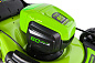 Газонокосилка аккумуляторная Greenworks GD60LM46HPK4, 60V, 46 см, бесщеточная, с 1хАКБ 4 Ач и ЗУ