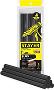 Черные клеевые стержни, d 11 мм х 200 мм 6 шт. 125 г. STAYER Black