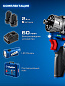Модульная дрель-шуруповерт + LED фонарь, BRUSHLESS, 12 В, 45 Н·м, 2 АКБ тип Т7 (2 А·ч), кейс