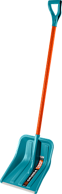 Снеговая лопата GRINDA PROLine FIBER-400 400 мм пластиковая с алюминиевой планкой, особопрочный легк