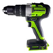 Дрель-шуруповерт ударная акк. Greenworks GD24DD60, 24V, б/щет, 30/60Нм,1х2Ач,ЗУ,кор (3704107CUA)