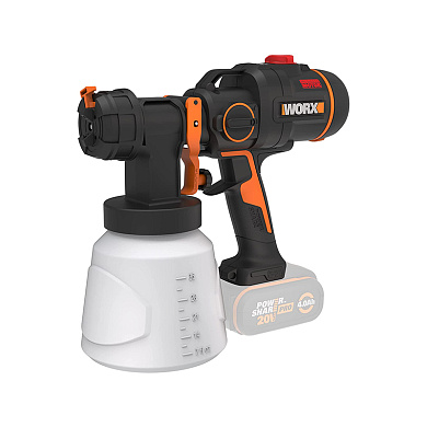 Краскопульт аккумуляторный, бесщеточный WORX WX020.9, 20В, без АКБ и ЗУ